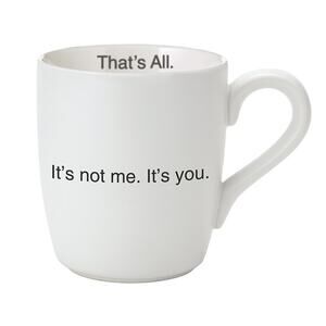 Funny Humor That's All White 16oz Coffee Mug start Your morning with a laugh